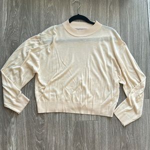 Cream Zara sweater top